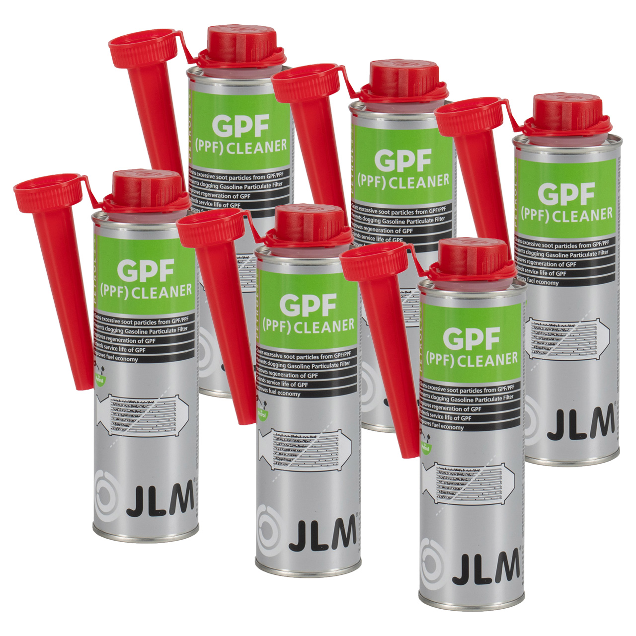 6x 250ml JLM J03160 Benzin GPF Cleaner Injektoren Reiniger Partikelfilterreiniger Additiv