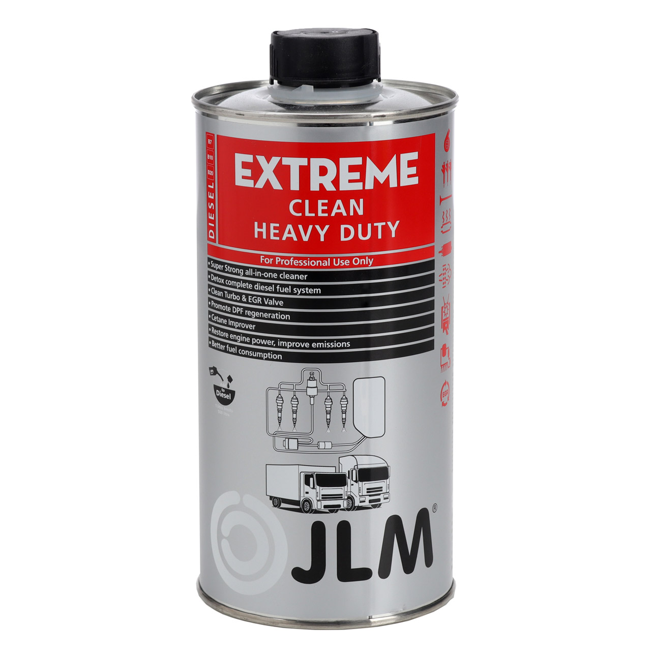 JLM J02365 Extreme Clean Heavy Duty Diesel System Reiniger für LKW + NFZ 1000 ml