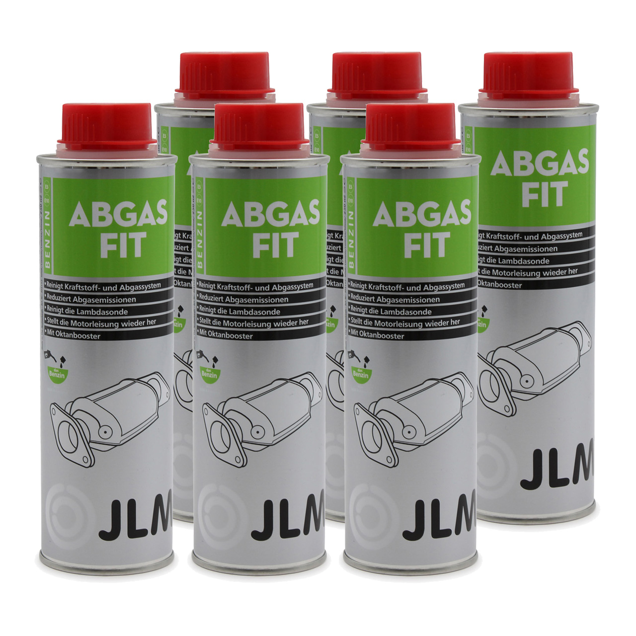 JLM Benzin Abgas Fit/Katalysator Reiniger 2 x 250ml (500ml)