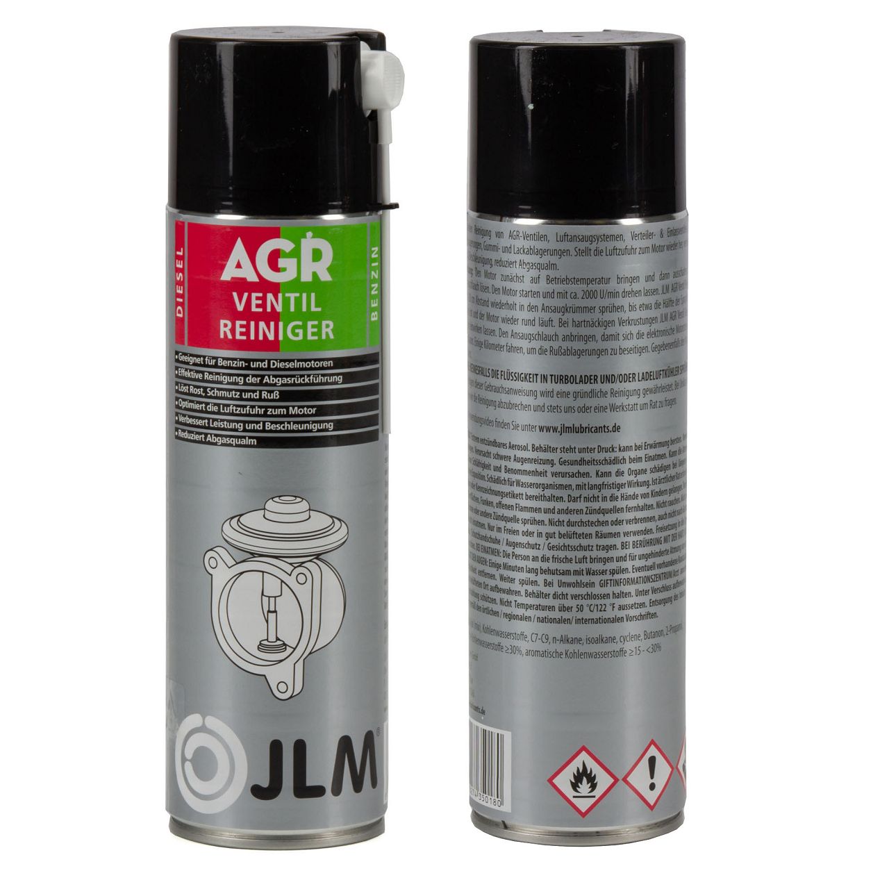 2x 500ml JLM J02712 AGR-Ventil Reiniger Drosselklappenreiniger Luftansaugsystem