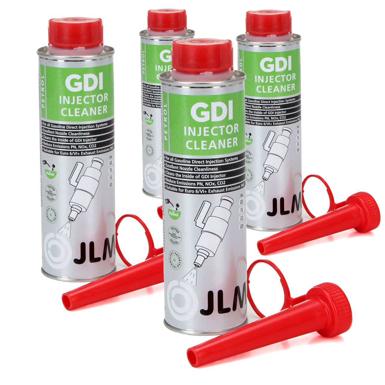 JLM J03170 GDI Injector Cleaner Injektoren Reiniger Kraftstoffadditiv 4x 250ml