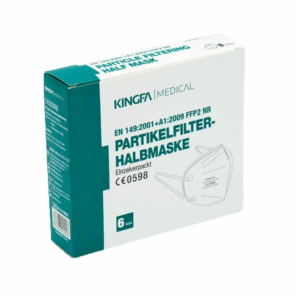 30x KINGFA FFP2 NR Maske Mundschutz Atemschutzmaske Halbmaske 5-lagig CE0598