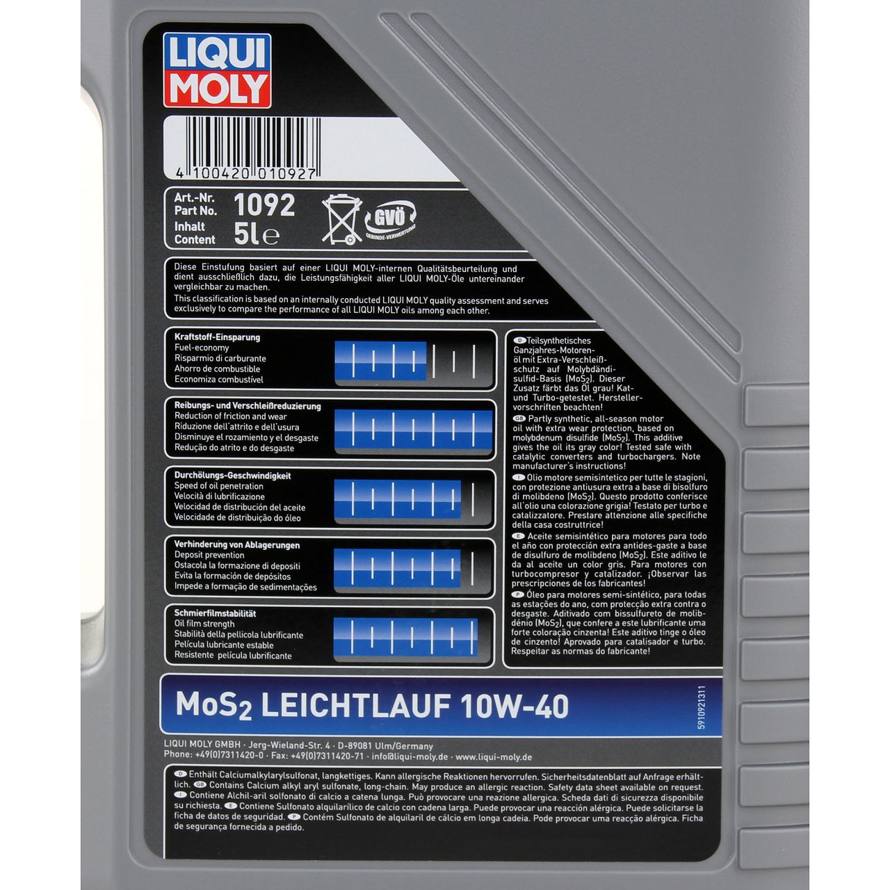 20L LIQUI MOLY SPECIAL TEC LL 5W-30 MOTORÖL Passend Für BMW LONGLIFE-01