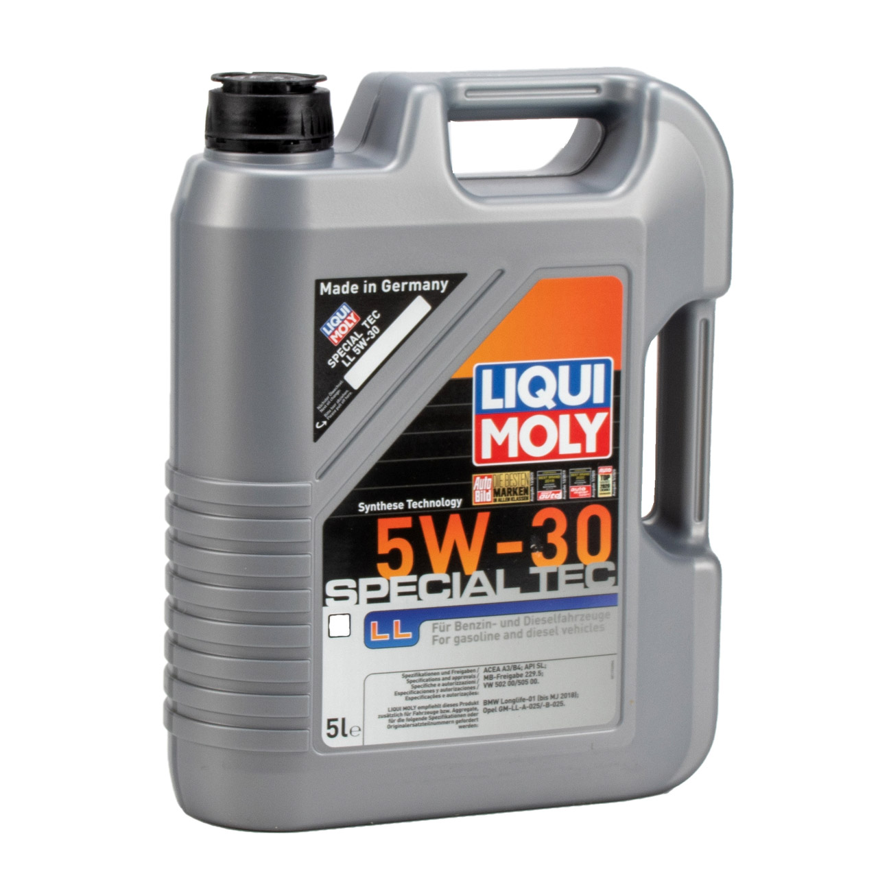 10L 10 Liter LIQUI MOLY Motoröl Öl SPECIAL TEC LL 5W30 MB 229.5 VW 502/505.00