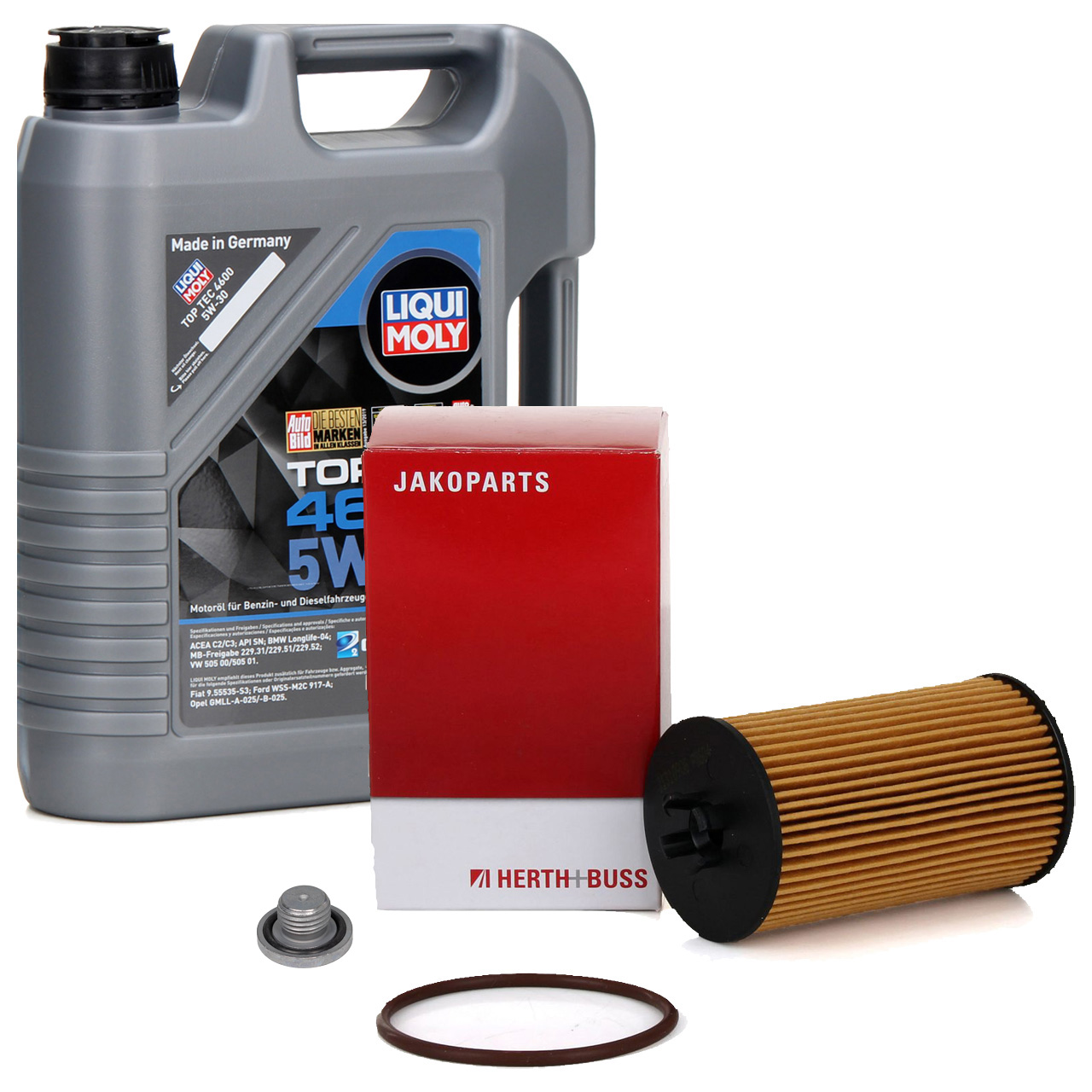 5L LIQUI MOLY Motor&ouml;l 5W30 dexos2 + H+B &Ouml;lfilter f&uuml;r CHEVROLET Aveo Kalos Cruze 1.2-1.6