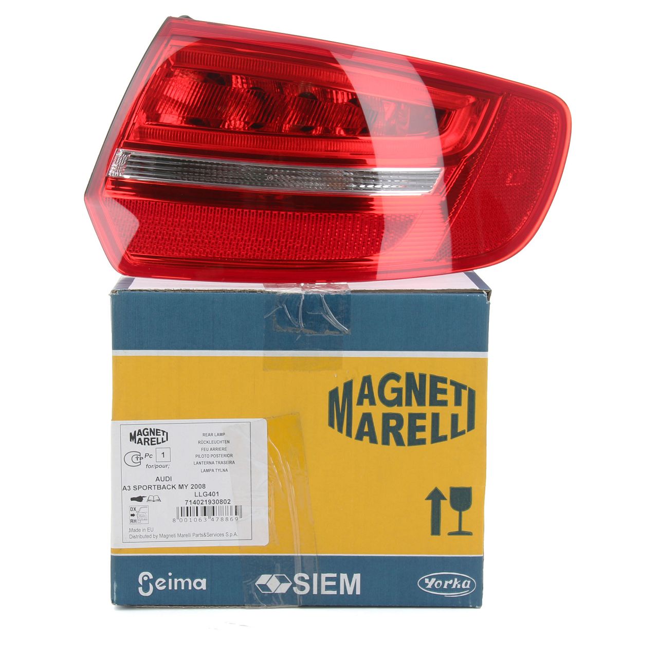 MAGNETI MARELLI Heckleuchte LED AUDI A3 S3 RS3 (8PA) Sportback rechts außen