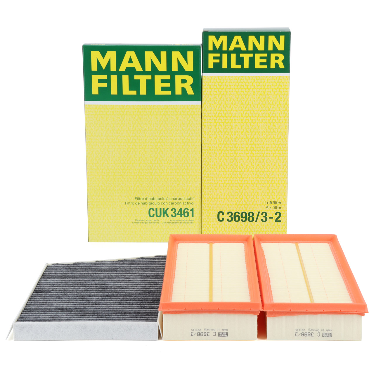 MANN Filter-Set 2-tlg MERCEDES W203 S203 CL203 C209 A209 M112 M113 M272 M273