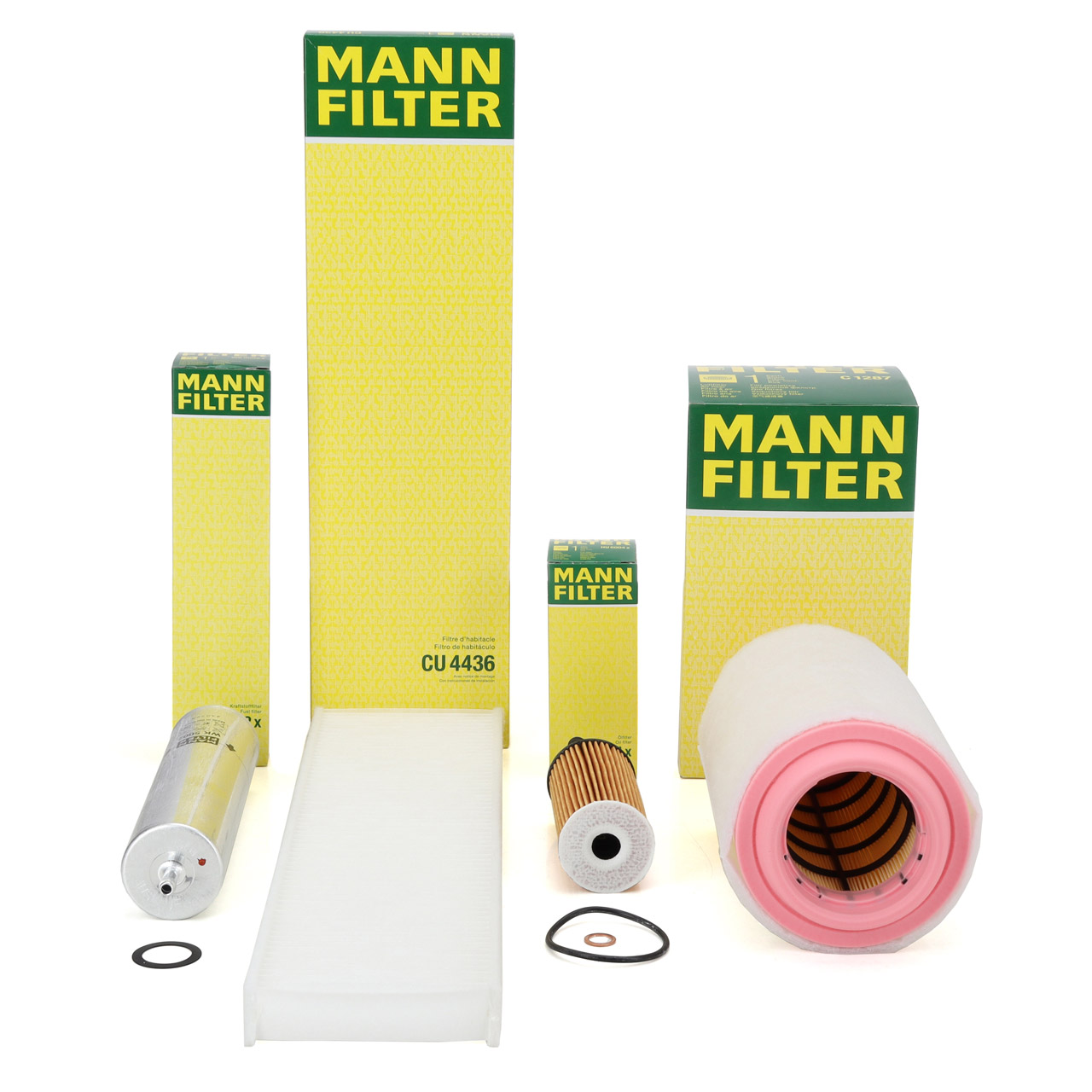 MANN Filter-Set 4-tlg MINI R56 R55 R60 R57 R58 R61 R59 One D / Cooper D / SD N47