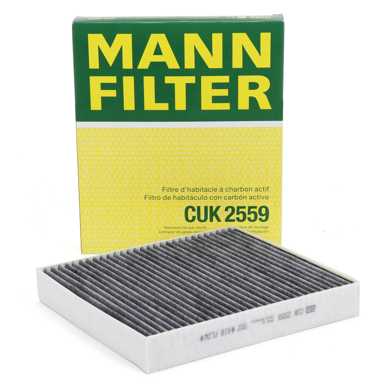 MANN CUK2559 Innenraumfilter Aktivkohlefilter für FORD Mondeo 4 Galaxy 2 Kuga 1 S-Max WA6