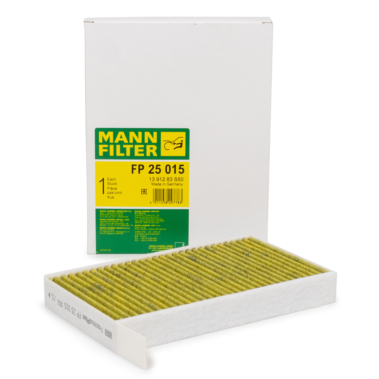 MANN FP25015 FreciousPlus Innenraumfilter TESLA Model 3 (5YJ3) 1107681-00-A