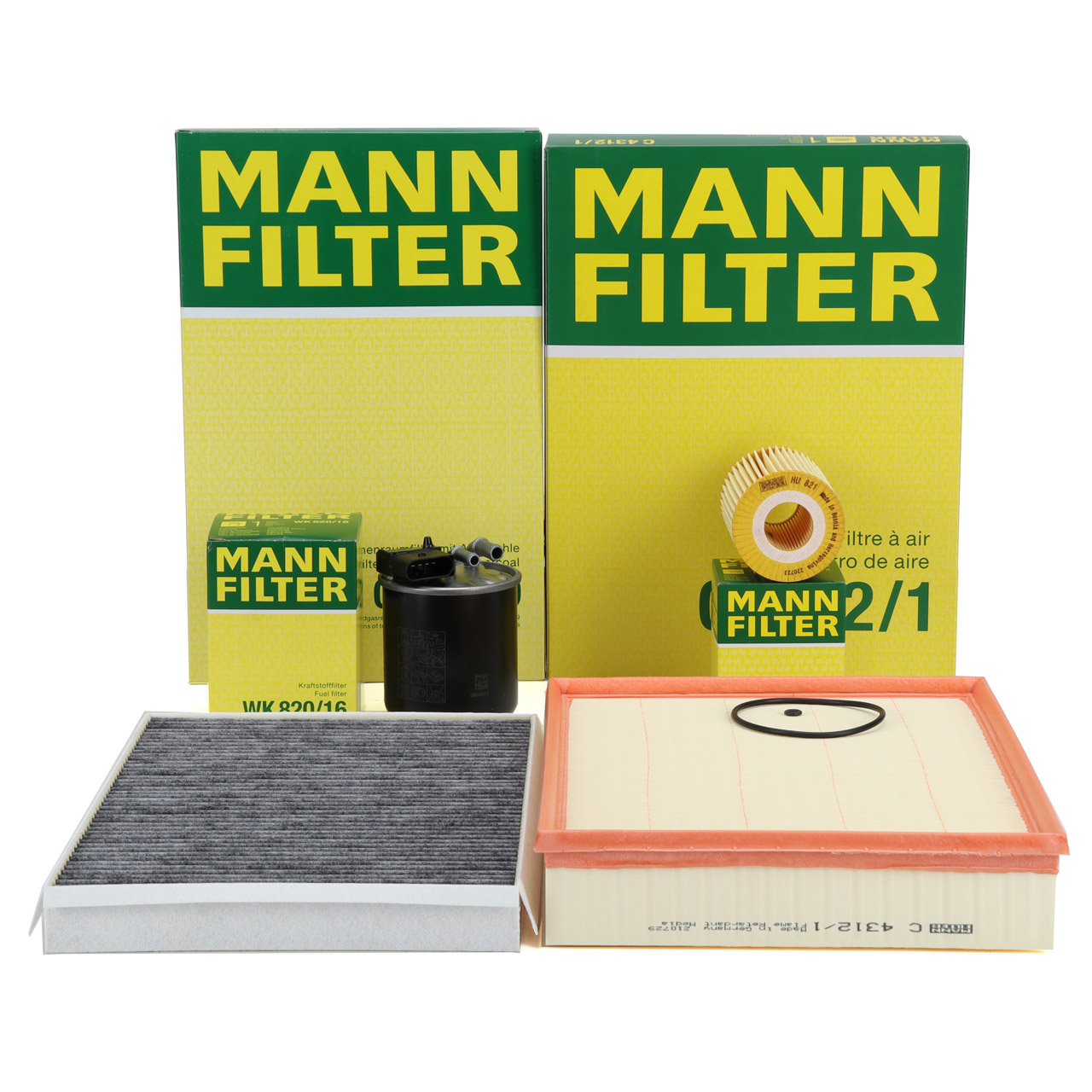 MANN Filterset Filterpaket 4-tlg MERCEDES Sprinter B906 19CDI 190 PS OM642