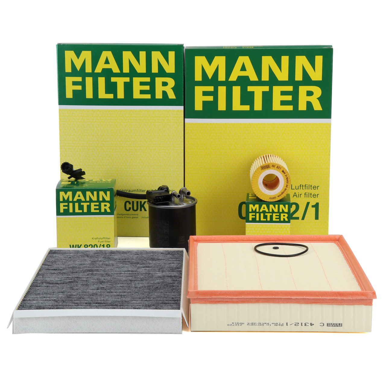 MANN Filterset Filterpaket 4-tlg MERCEDES Sprinter B906 319CDI 519CDI 190 PS OM642