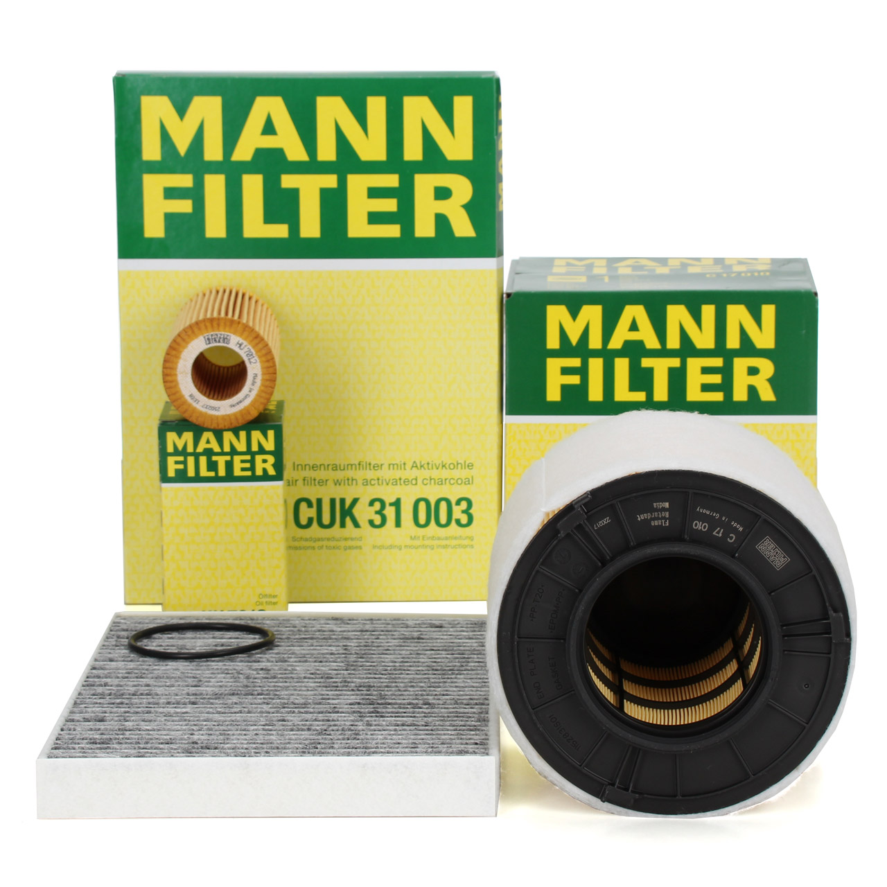 MANN Filterset 3-tlg AUDI A4 (B9) A5 (F5) Q5 (FY) 3.0/45/50 TDI 218-286 PS
