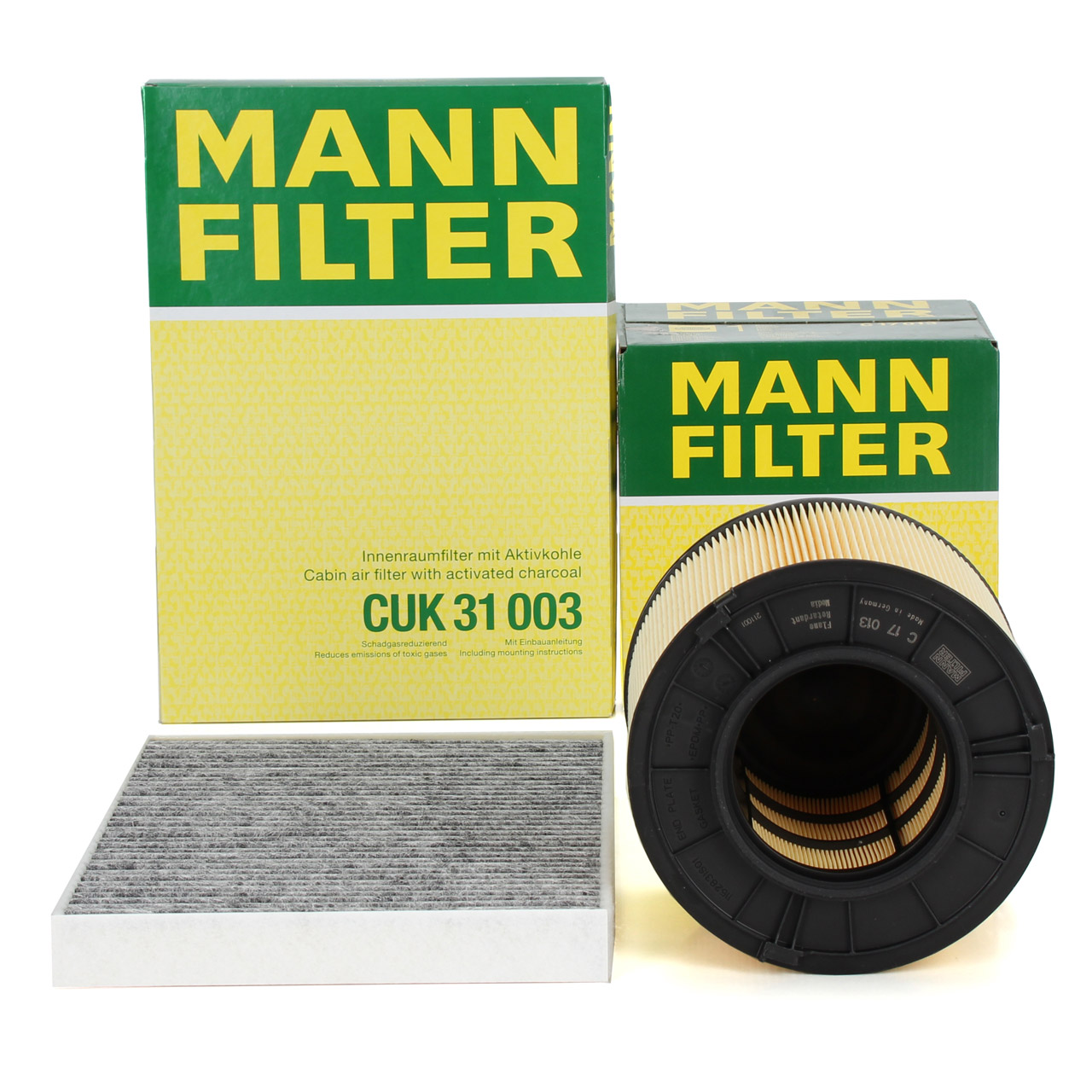 MANN Innenraumfilter + Luftfilter AUDI A4 (B9) A5 (F5) Q5 (FY) 1.4/2.0/40/45/50/55 TFSI