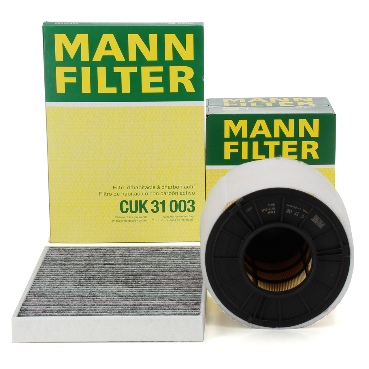 MANN Innenraumfilter + Luftfilter AUDI A4 (B9) A5 (F5) Q5 (FY) 2.0/30/35/40 TDI 122-204 PS