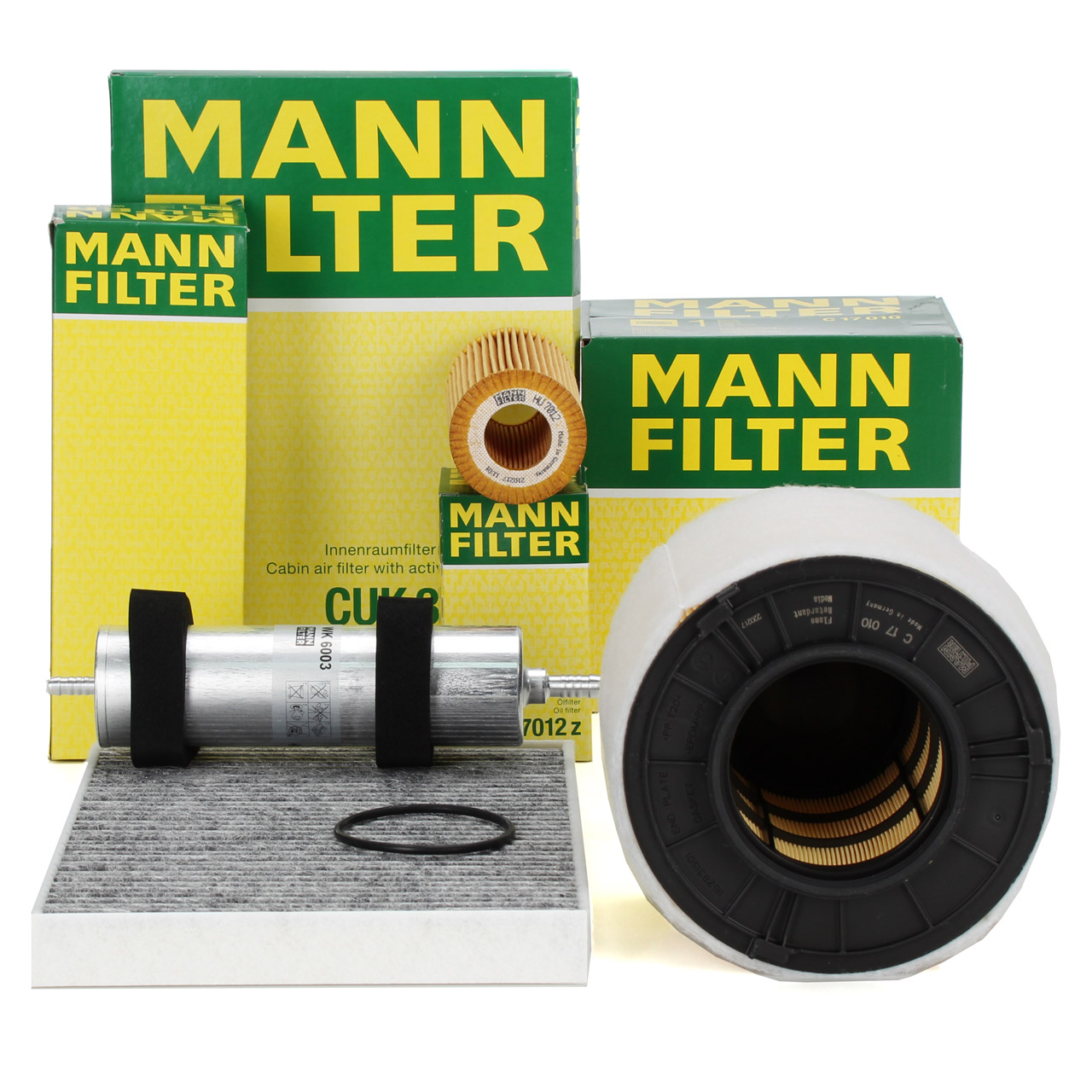 MANN Filter-Set 4-tlg AUDI A4 (B9) A5 (F5) Q5 (FY) 3.0/45/50 TDI 218-286 PS