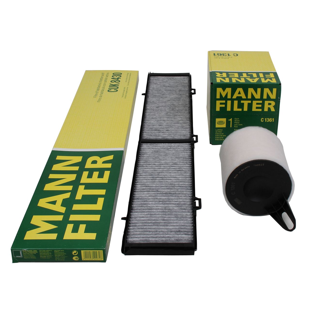 MANN Filterset Innenraum + Luftfilter BMW E81-E88 118i 120i E90-E93 318i 320i/si N43/45/46