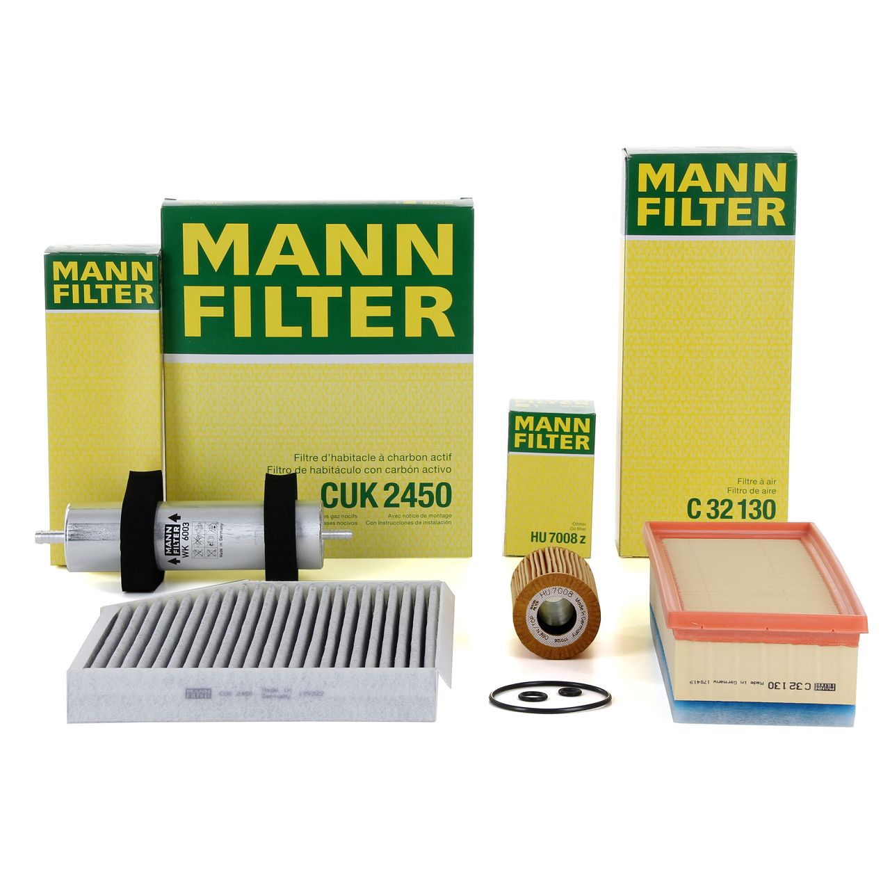 MANN Filter-Set 4-tlg AUDI A4 (8K B8) A5 (8T 8F) Q5 (8RB) 2.0 TDI 120-177 PS
