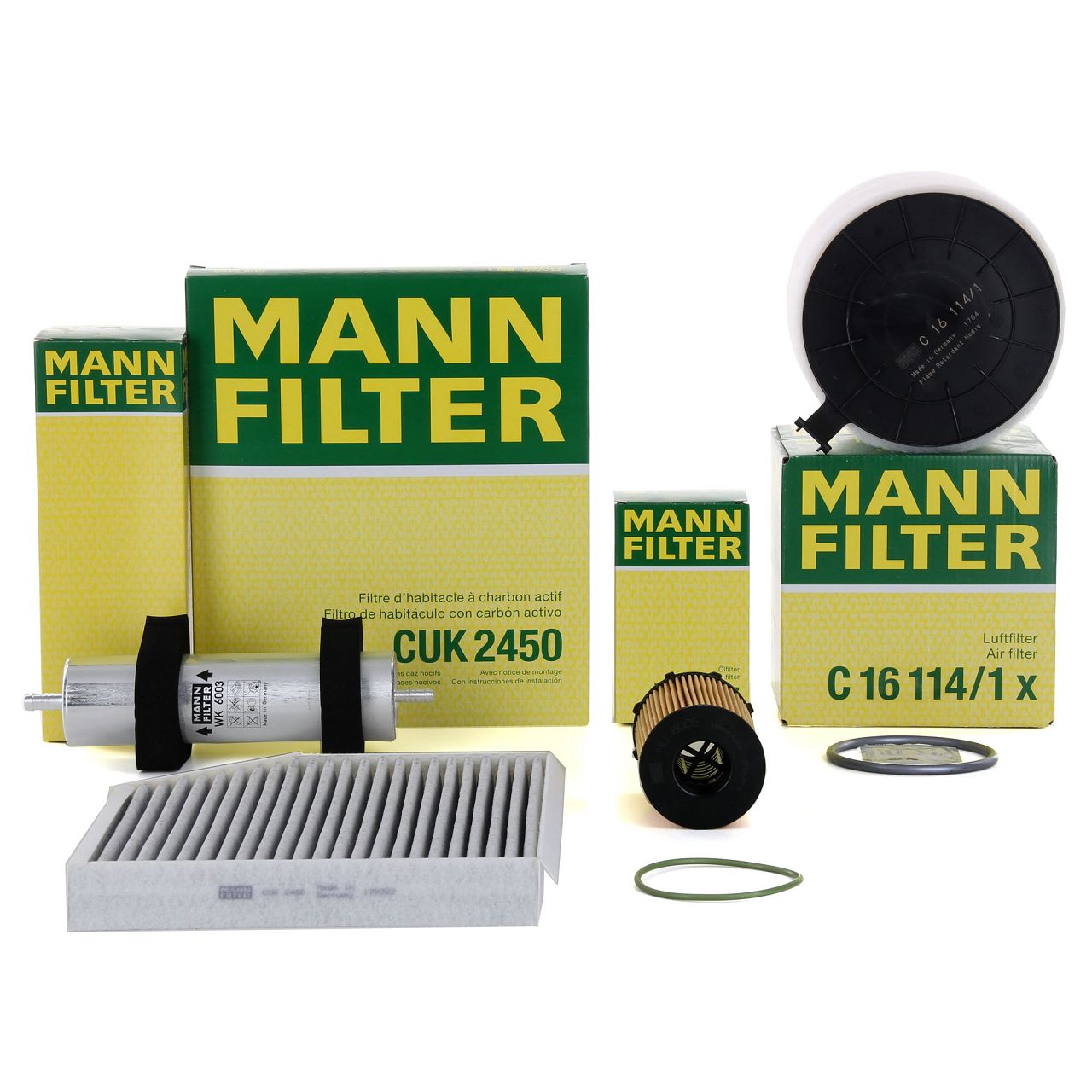 MANN Filterset 4-tlg AUDI A4 (8K B8) A5 (8T 8F) Q5 (8RB) 3.0 / SQ5 TDI 204-340 PS