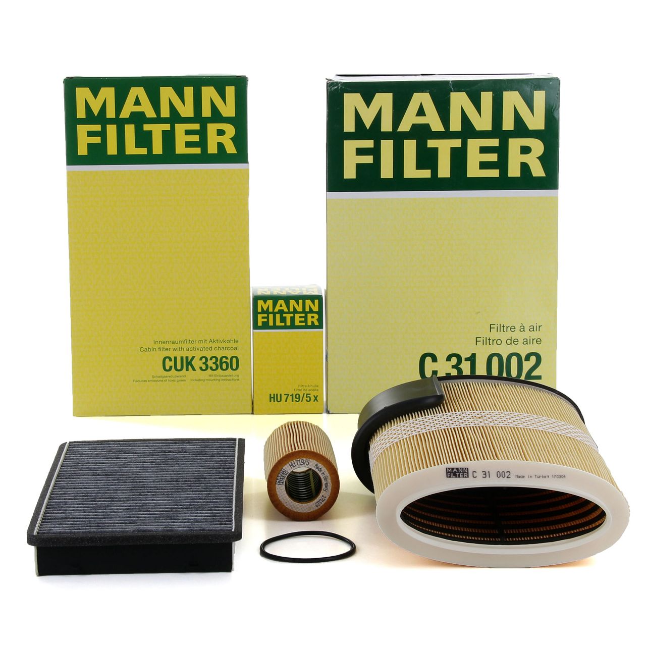 MANN Filterpaket Filterset für PORSCHE BOXSTER CAYMAN (987) 2.7 + S 3.2 + S 3.4