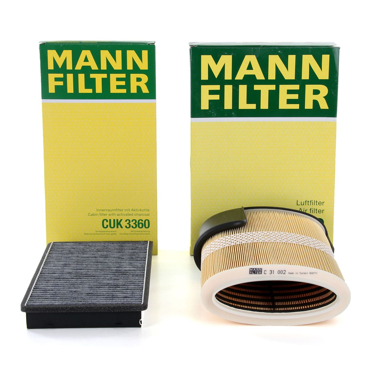 MANN Filterset Innenraum + Luftfilter PORSCHE Boxster Cayman (987) 2.7 2.9 S / R 3.2/3.4