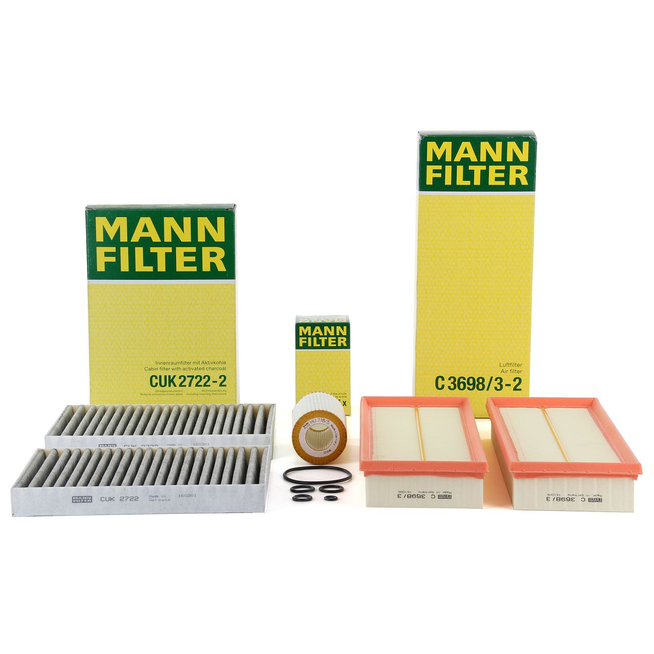 MANN Filter-Set 3-tlg f&uuml;r MERCEDES S-Klasse W221 S280-500 C216 CL500 M113 M272 M273