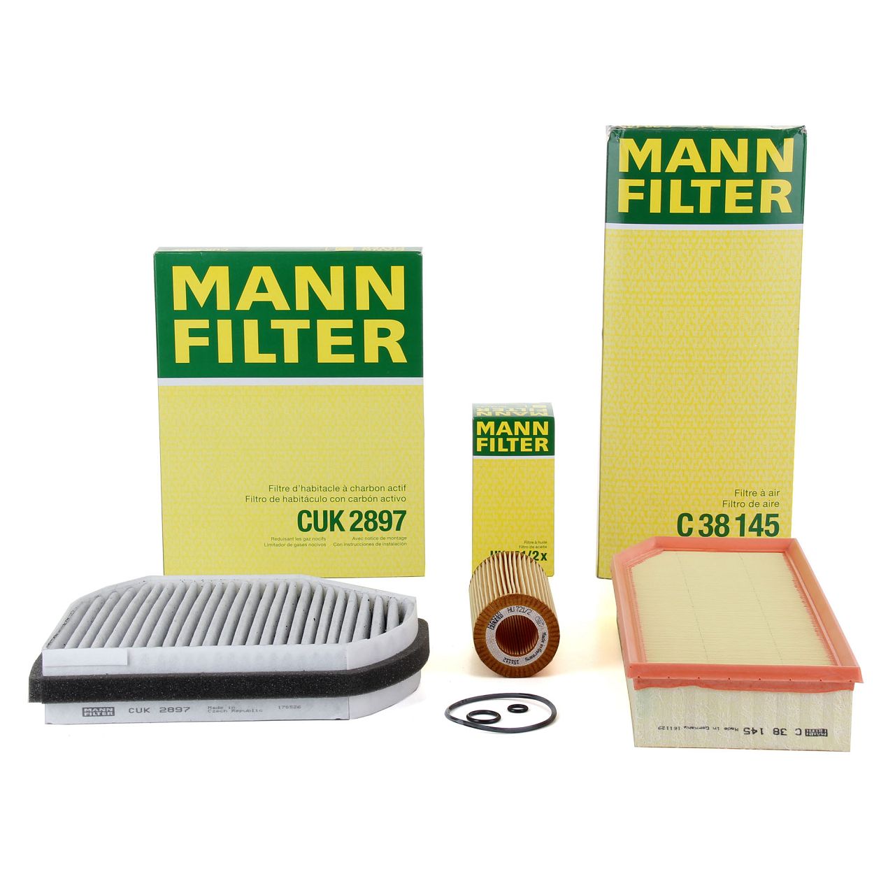 MANN Filterset Filterpaket 3-tlg MERCEDES E-Klasse W210 E320CDI 197 PS OM613