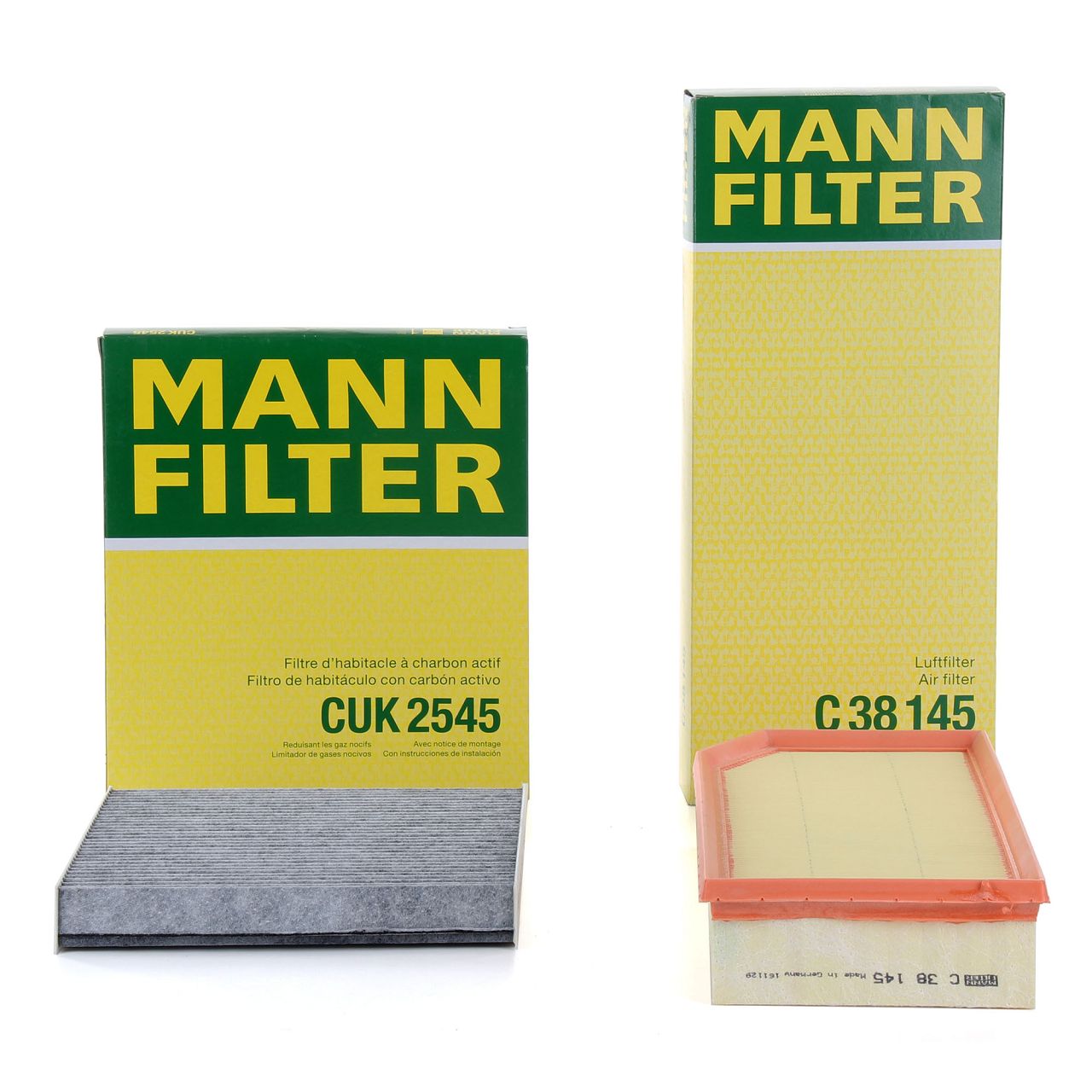 MANN Filterset Innenraum + Luftfilter MERCEDES-BENZ G-Klasse W463 G270CDI 156 PS OM612