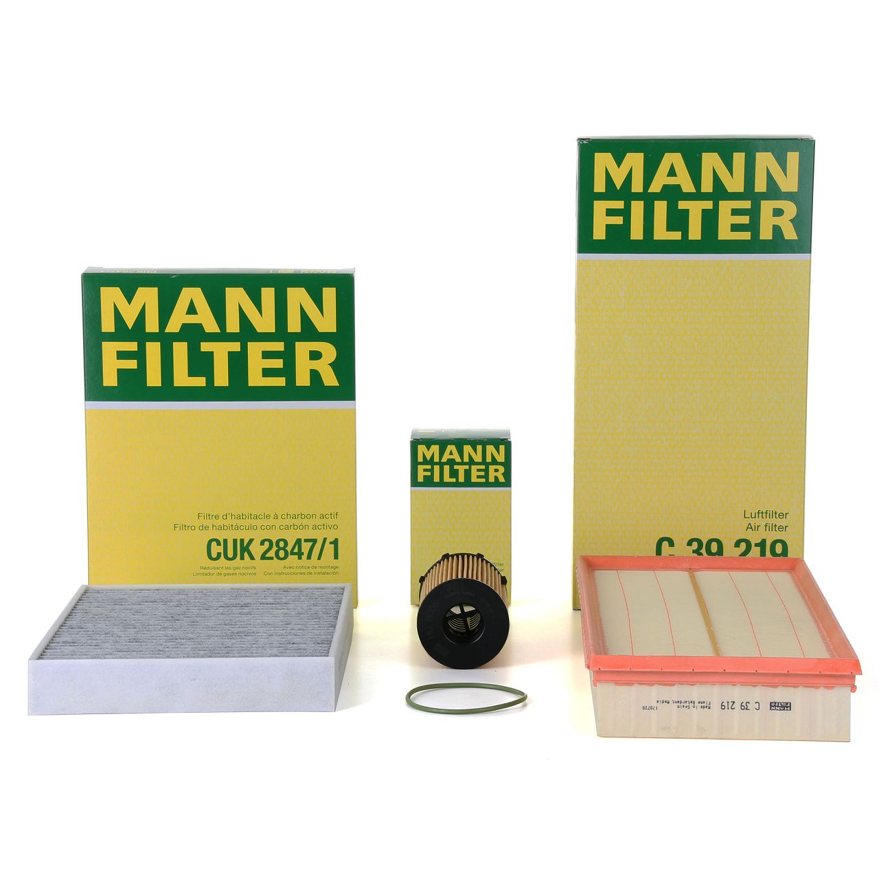 MANN Filterset 3-tlg PORSCHE Cayenne (92A) 3.0 Diesel VW Touareg (7P) 3.0 TDI 211-262 PS