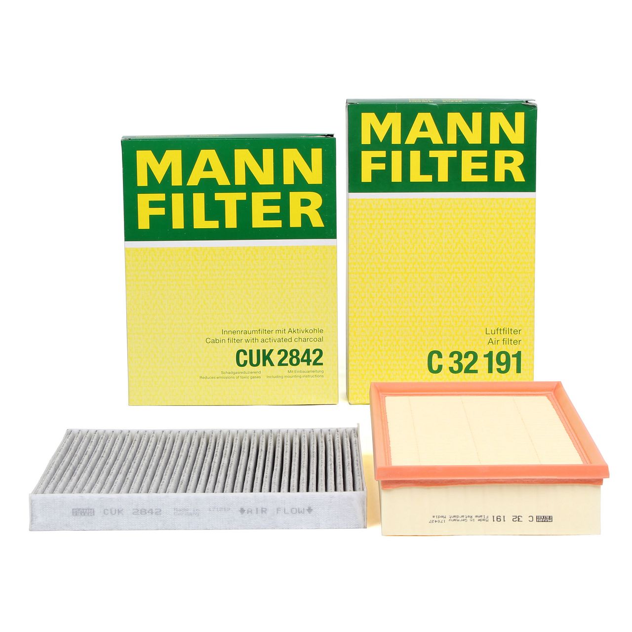 MANN Filterset 2-tlg Innenraum + Luftfilter VW Multivan Transporter T5 T6