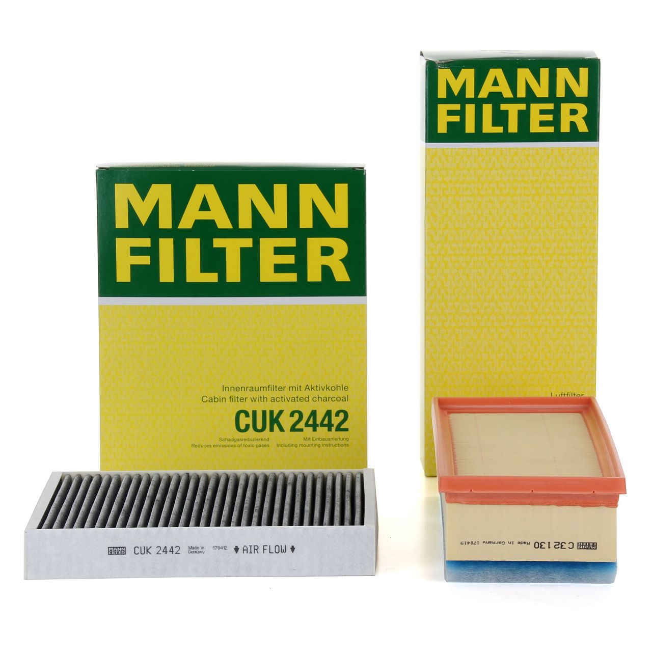 MANN Filterset 2-tlg Innenraum + Luftfilter OPEL Astra J GTC 1.8 140 PS A18XER