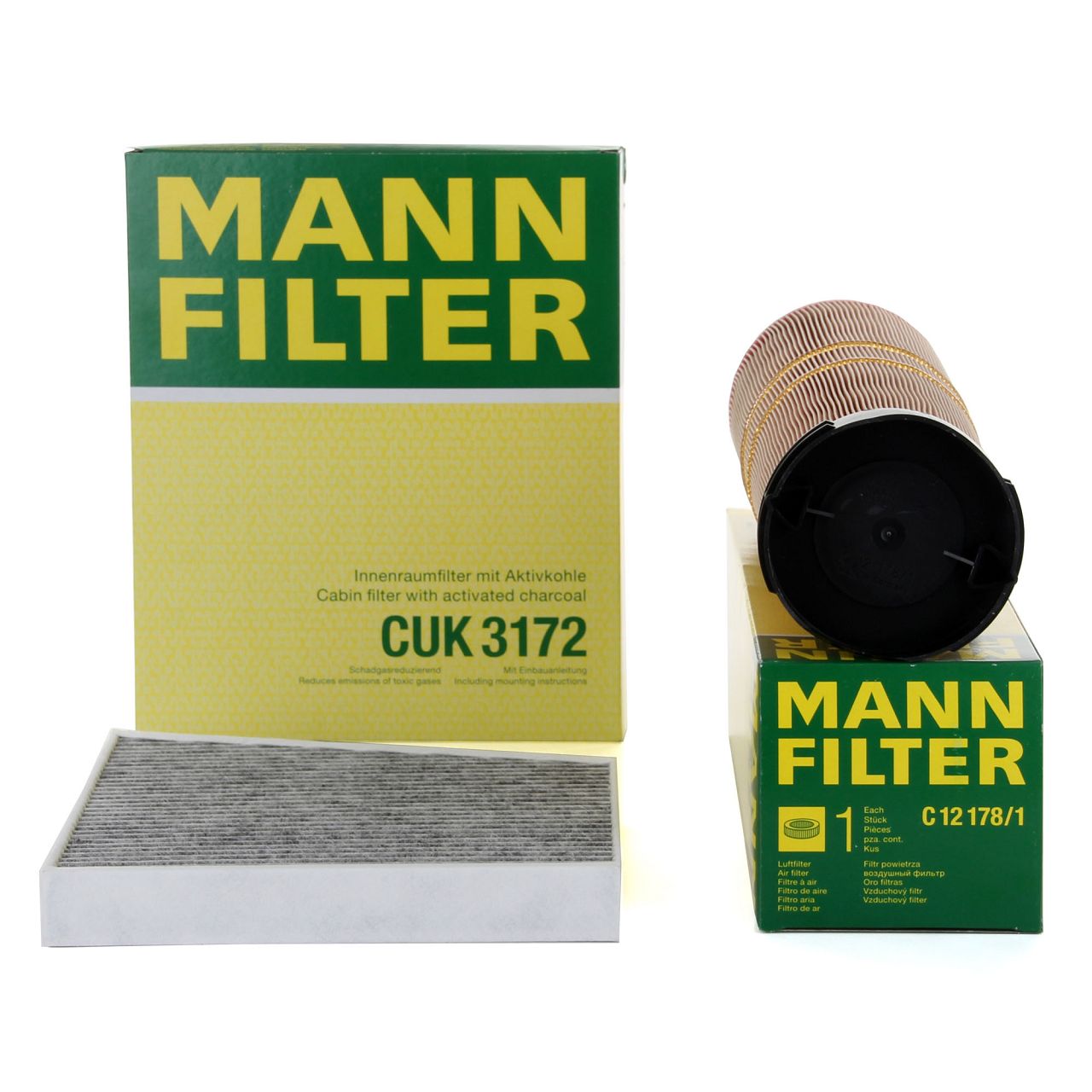 MANN Filter-Set MERCEDES W211 S211 E200-320CDI OM646 OM647 OM648
