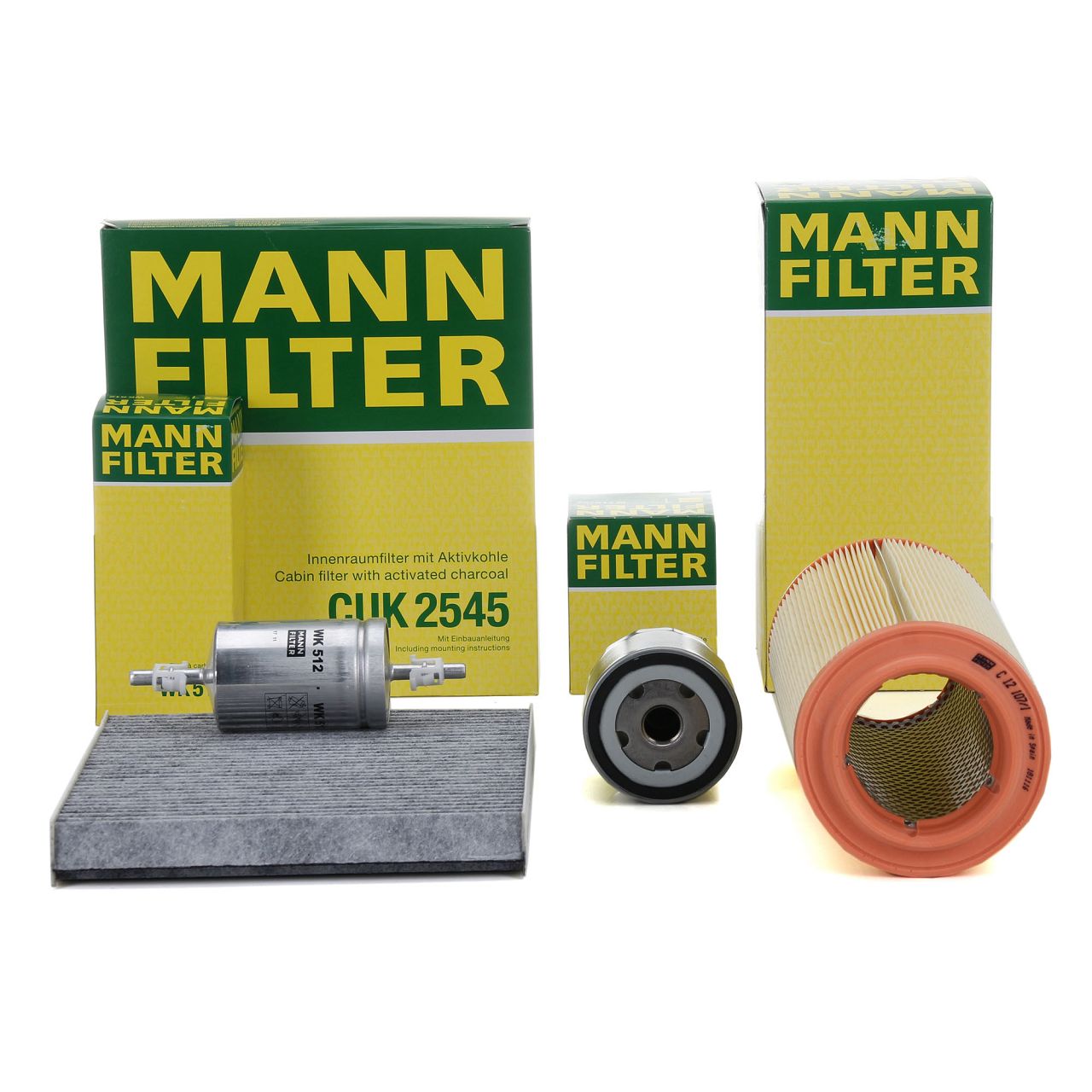 MANN Filterset Filterpaket 4-tlg AUDI A2 (8Z0) 1.4 75 PS + 1.6 FSI 110 PS