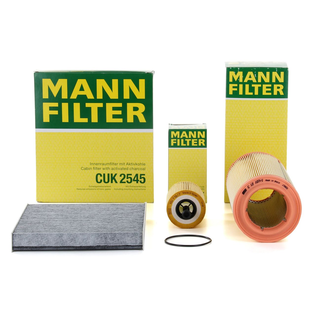 MANN Filter-Set 3-tlg AUDI A2 (8Z0) 1.2 TDI 61 PS + 1.4 TDI 75/90 PS