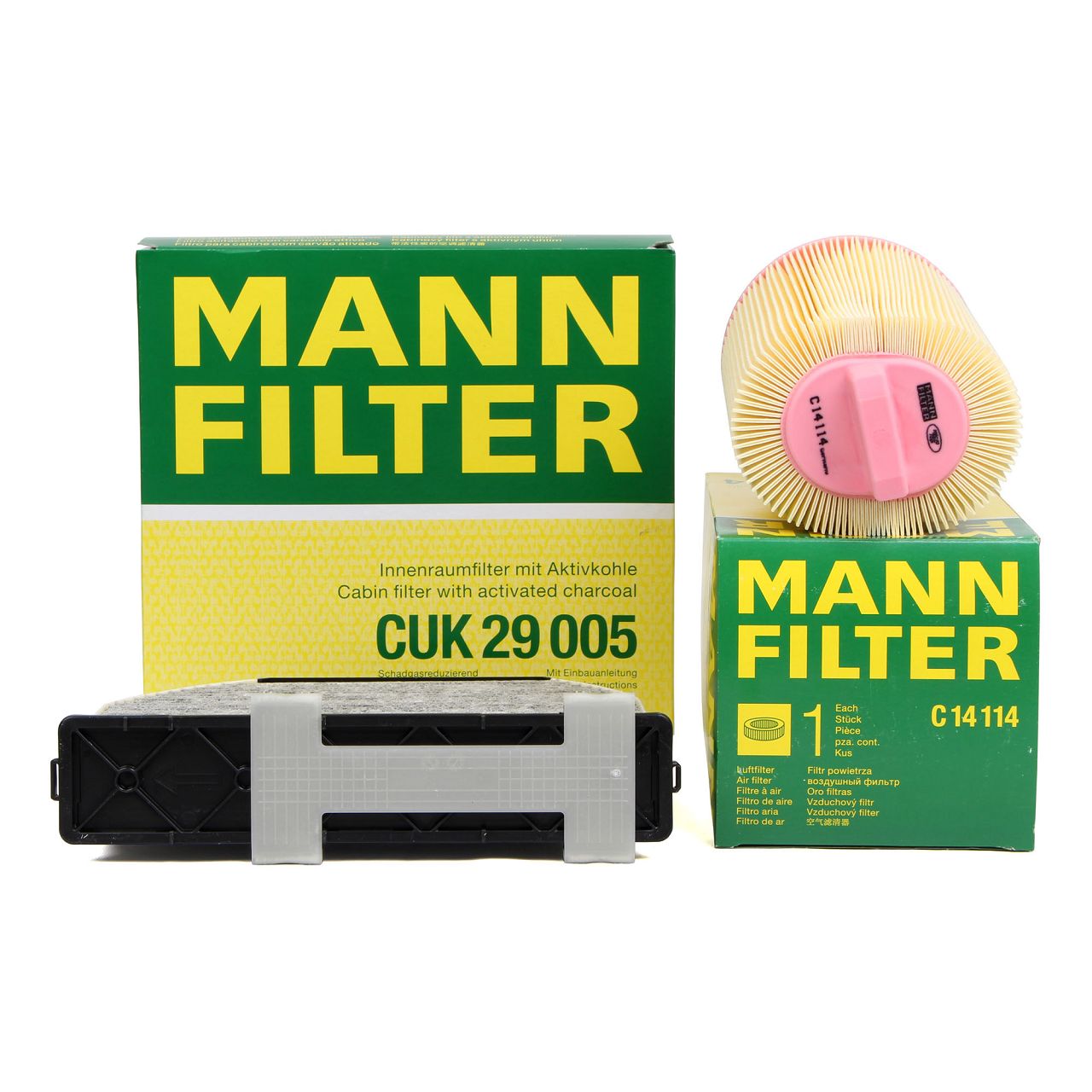 MANN Filter-Set für MERCEDES W204 S204 C180/200 Kompressor C200CGI M271