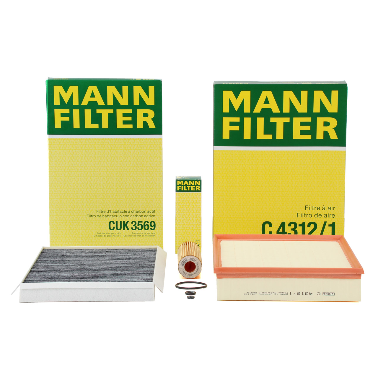 MANN Filterset Filterpaket 3-tlg MERCEDES Sprinter (906) 216 316 516 156 PS M271