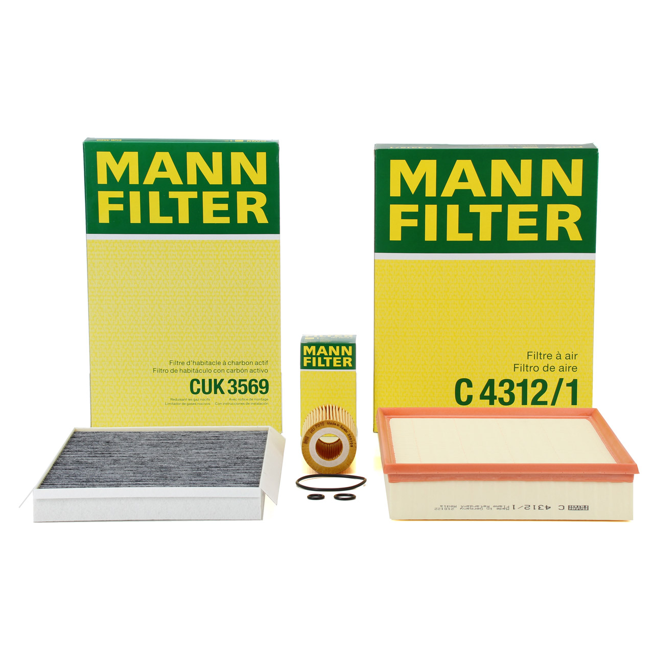 MANN Filterset Filterpaket 3-tlg MERCEDES Sprinter (906) 10-16 CDI OM651 ab 05.2009