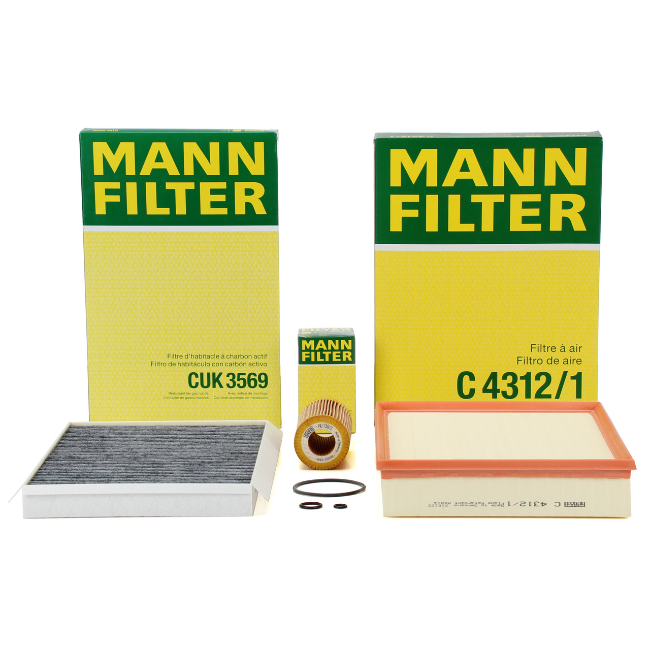 MANN Filterset Filterpaket 3-tlg MERCEDES Sprinter (906) 9-15 CDI OM646 bis 04.2009