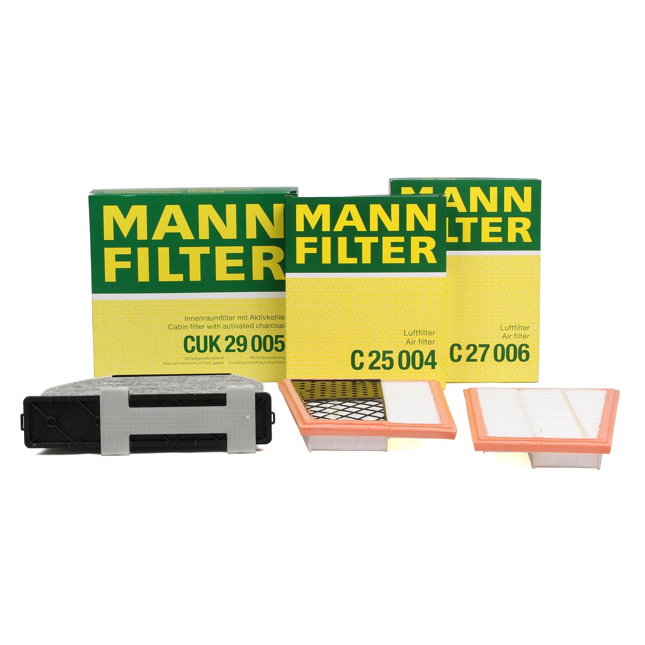 MANN Filterset Innenraum + Luftfilter MERCEDES W204 S204 X204 320/350CDI 224 PS OM642