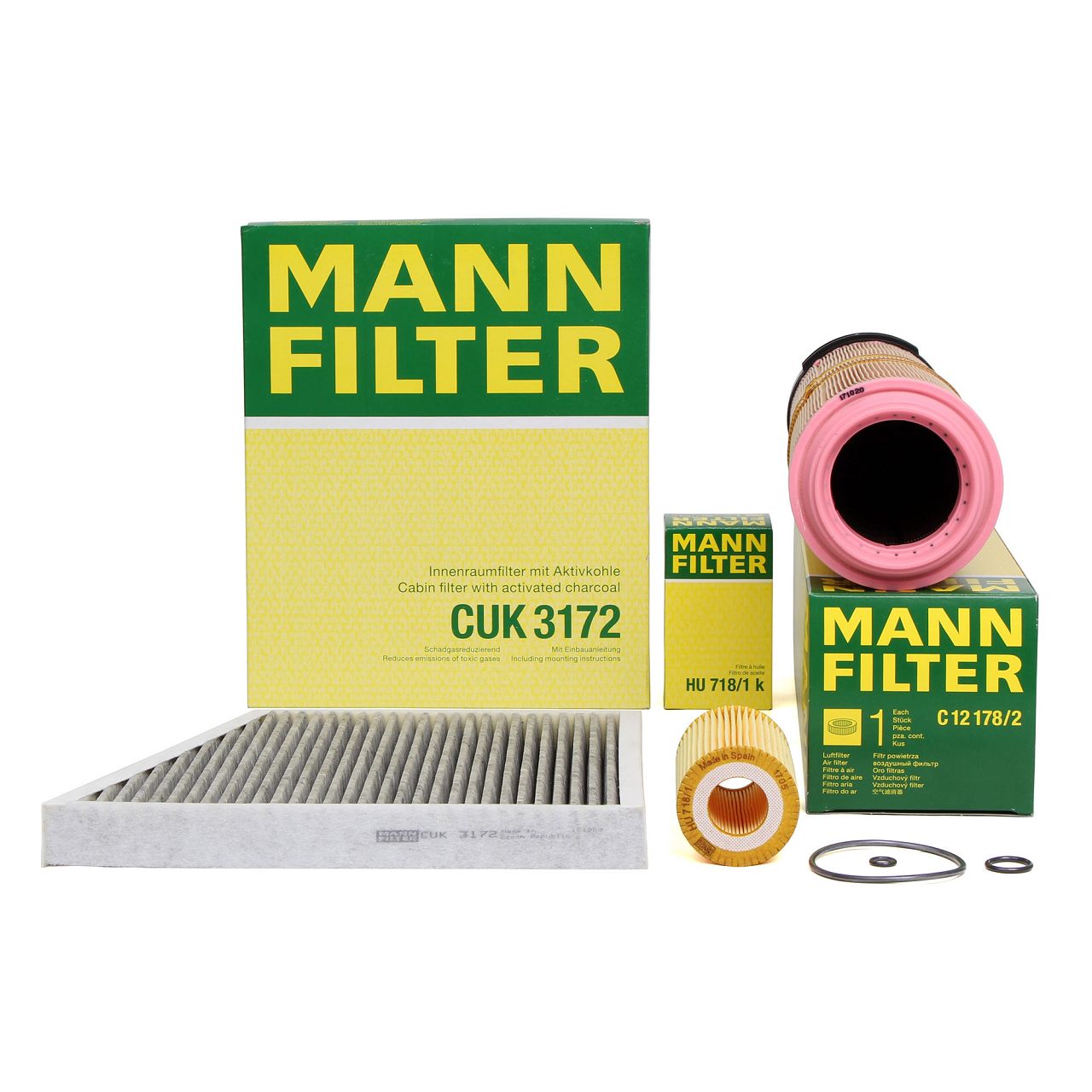 MANN Filterset 3-tlg MERCEDES E-Klasse W211 S211 E200CDI E220CDI 136/170PS OM646