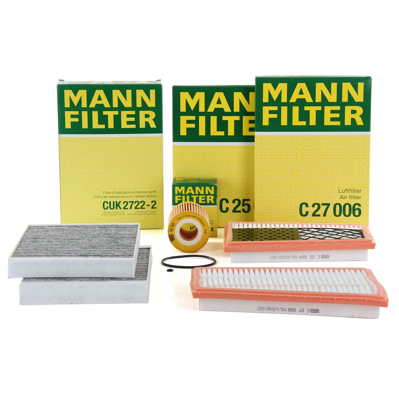 MANN Filterset 3-tlg MERCEDES S-Klasse W221 S320CDI S350CDI 211/235 PS OM642