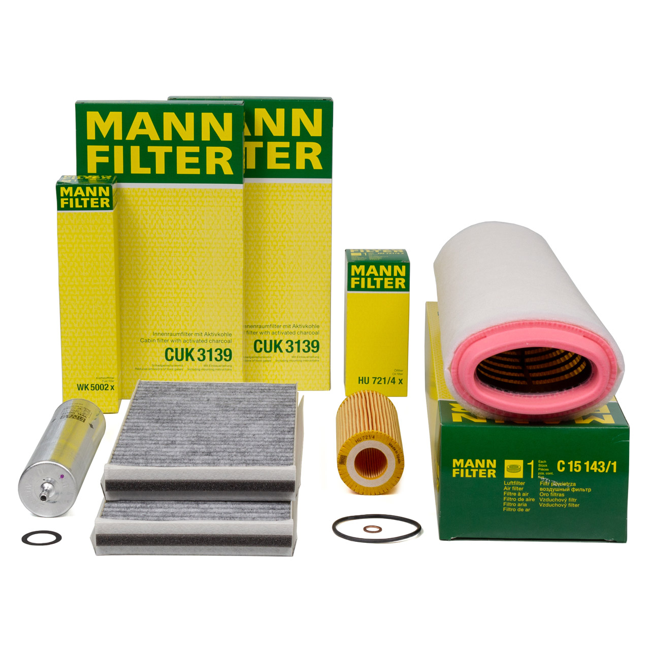 MANN Filterset Filterpaket 4-tlg BMW 5er E60 E61 525d 530d 163-235 PS M57