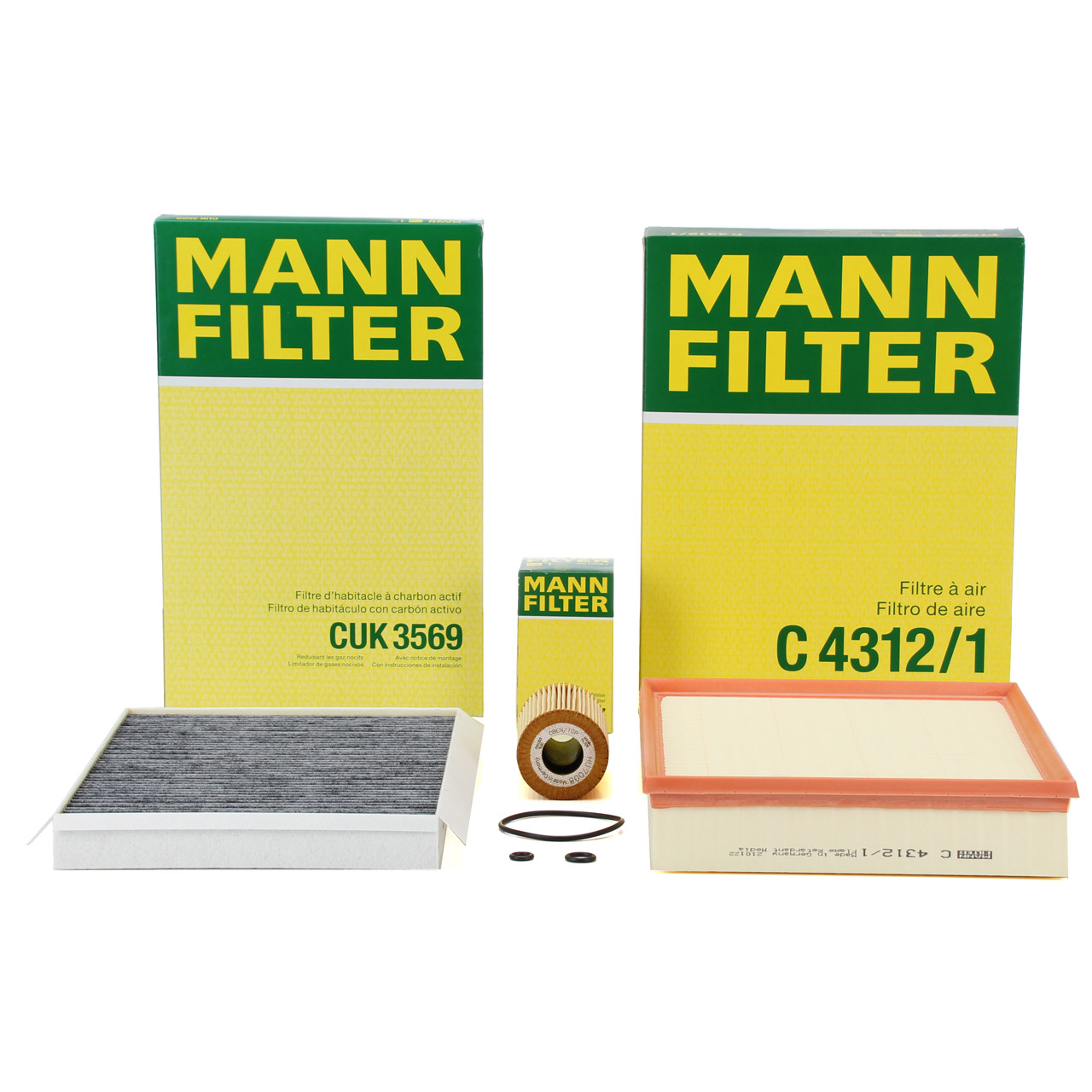 MANN Filterset Filterpaket 3-tlg VW Crafter 30-35 / 30-50 (2E 2F) 2.0 TDI 109-163 PS
