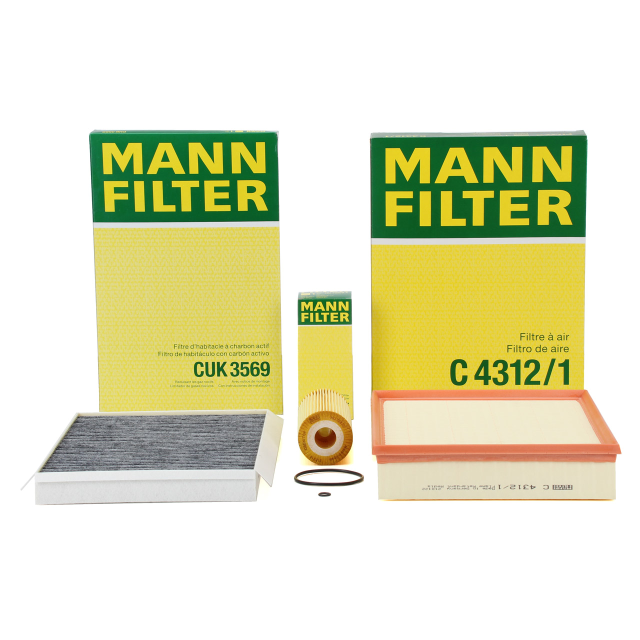 MANN Filterset Filterpaket 3-tlg VW Crafter 30-35 / 30-50 (2E 2F) 2.5 TDI 88-163 PS