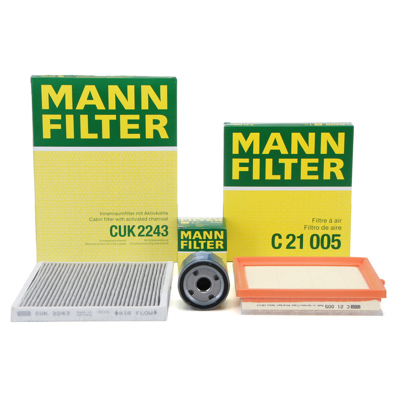 MANN Filterset Filterpaket Inspektionskit OPEL Adam (M13) 1.0 90/115 PS