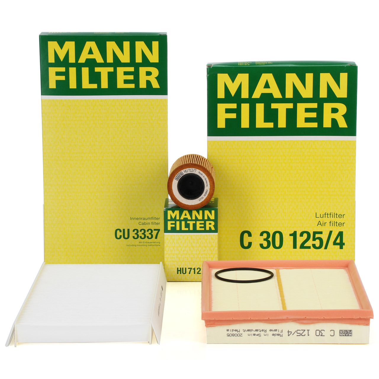 MANN Filterset 3-tlg OPEL Corsa C Combo Tigra B 1.3 CDTI 69/70/75 PS mit UFI-System