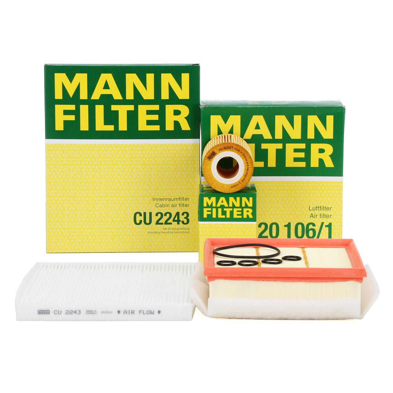 MANN Filterset Filterpaket Inspektionskit 3-tlg OPEL Corsa D 1.7 CDTI 125/130 PS