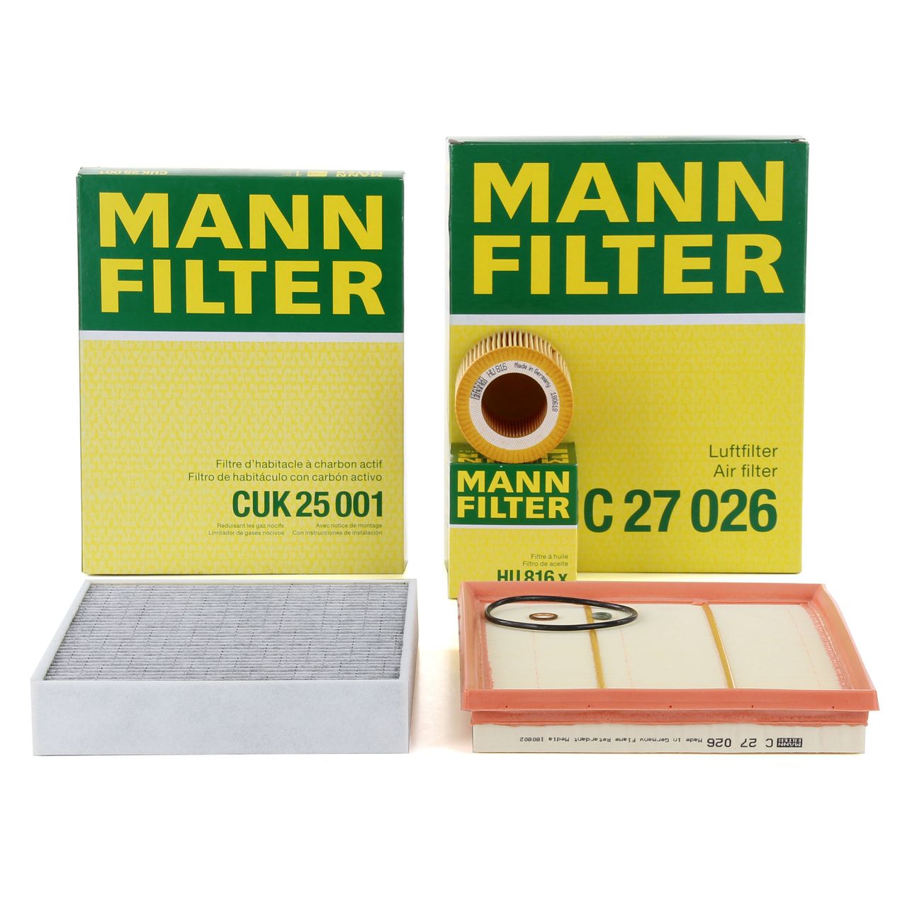 MANN Filterset BMW F20 F21 M135i F22 F23 M235i F30-34 335i F32-36 435i N55