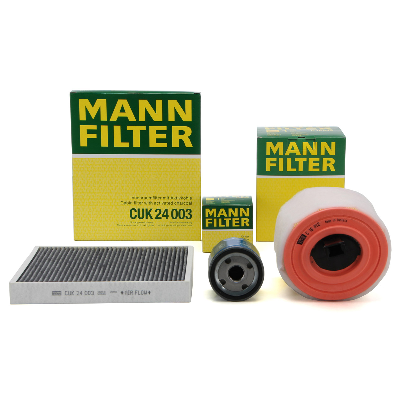 MANN Filterset OPEL Astra K 1.0 Turbo + 1.4 / CNG + 1.4 Turbo 90-150 PS