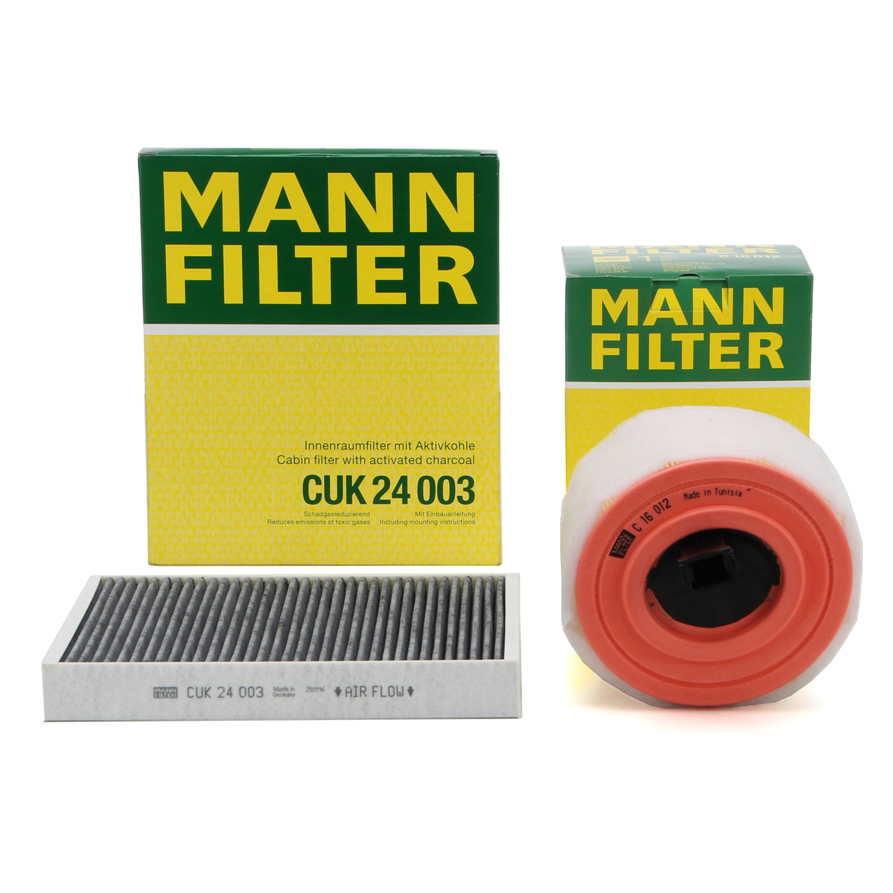 MANN Innenraum + Luftfilter OPEL Astra K 1.0/1.4/1.6 Turbo 1.6 BiTurbo/CDTi